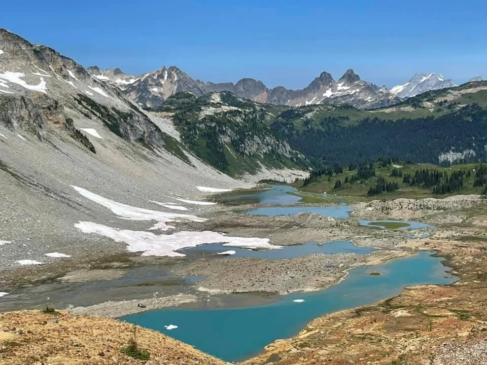 Upper Lyman Lakes looking north